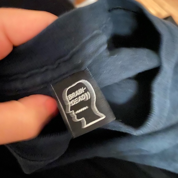 Braindead / mondo Long Sleeve Graphic Tee Size Small Black S - Picture 9 of 9